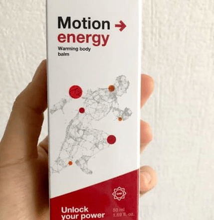 Package with balm Motion Energy, photo from Anna's review
