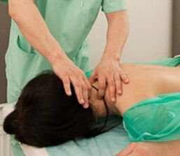 Cervical osteochondrosis massage
